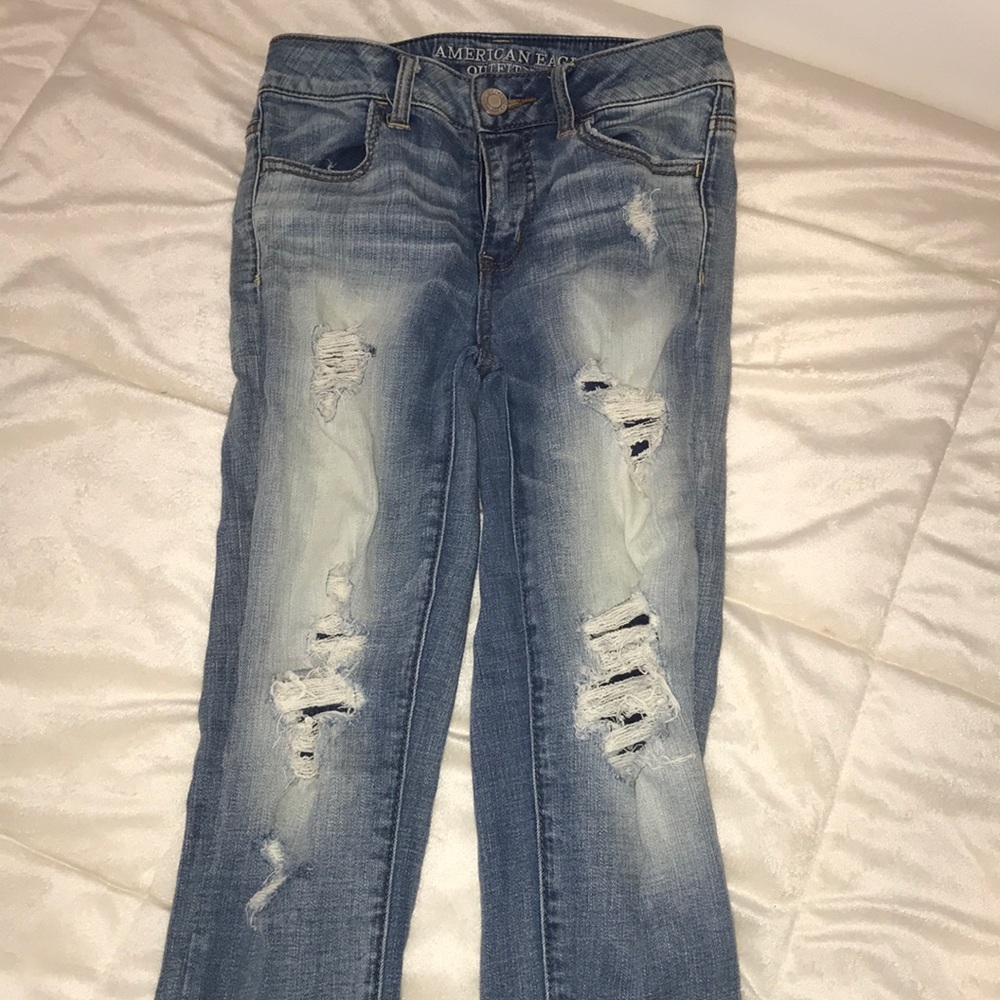 AE high rise jegging crop SIZE 0